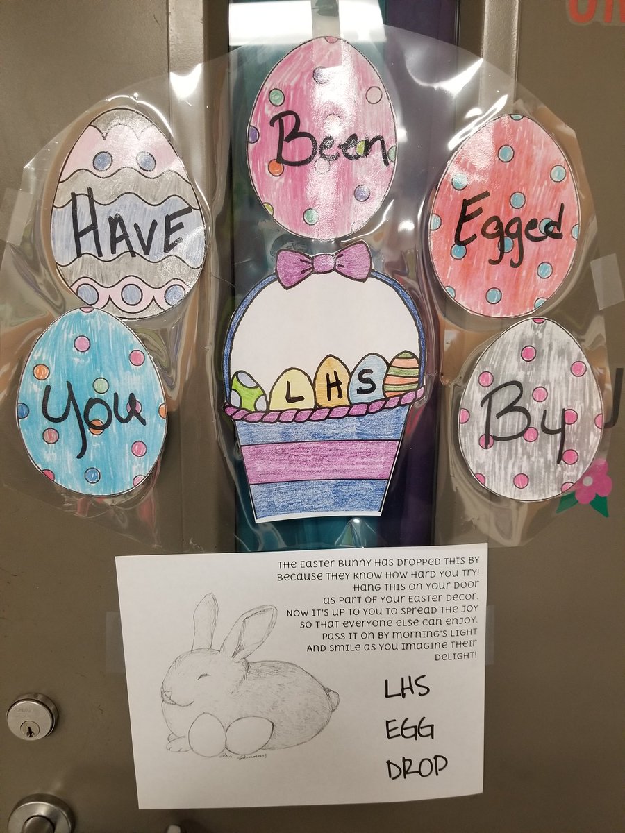 CrabillAmber's tweet photo. I have been EGGED by LHS!!
What a great way to hop into Spring and celebrate!!
#HappyEaster
#LockhartHighSchool
#Room503 https://t.co/PFUt8DhgTx
