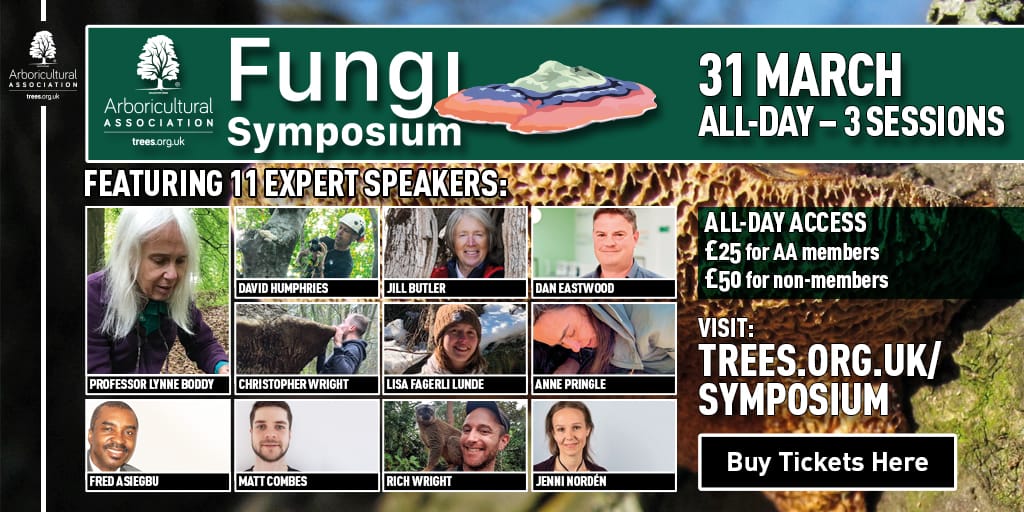 JP (@johntree1981) on Twitter photo The <a href="/ArbAssociation/">Arboricultural Association</a> #Fungi Symposium, with <a href="/FungusProf/">FungusProf</a> and friends, is on Wed this week.
We'll be starting at 9am UK time - hope to see you there, #TreeTwitter and #FungiTwitter!
(The evening session at 6pm is, as ever, free for all).
Sign up here:
trees.org.uk/Training-Event… The <a href="/ArbAssociation/">Arboricultural Association</a> #Fungi Symposium, with <a href="/FungusProf/">FungusProf</a> and friends, is on Wed this week.
We'll be starting at 9am UK time - hope to see you there, #TreeTwitter and #FungiTwitter!
(The evening session at 6pm is, as ever, free for all).
Sign up here:
trees.org.uk/Training-Event…