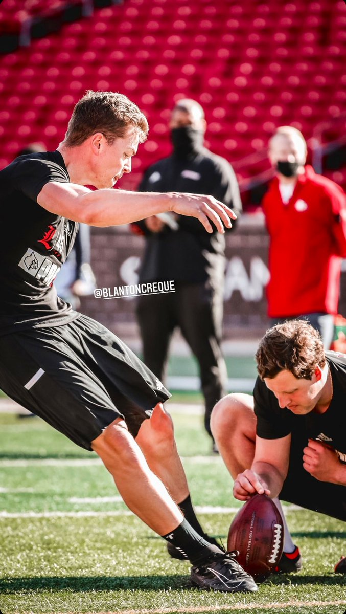 Enjoyed showcasing my abilities in front of all 32 NFL teams today at @UofLFootball pro day! #trusttheprocess