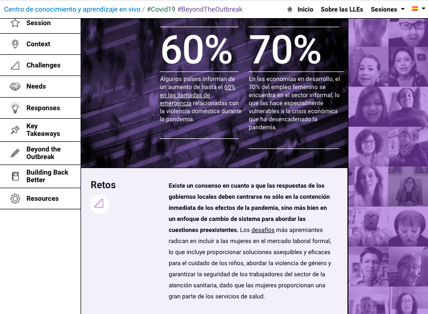 uclg_women's tweet photo. 🟣🟢 La recuperación económica y de la crisis debe suponer la transformación de los modelos existentes, hacia una economía feminista y de cuidados.
Revive nuestra sesión de aprendizaje en vivo #BeyondTheOutbreak🔗 https://t.co/HPkYxnZ1UF
#GeneracionIgualdad #Listen2Cities✨ https://t.co/R6Nat4gIKU