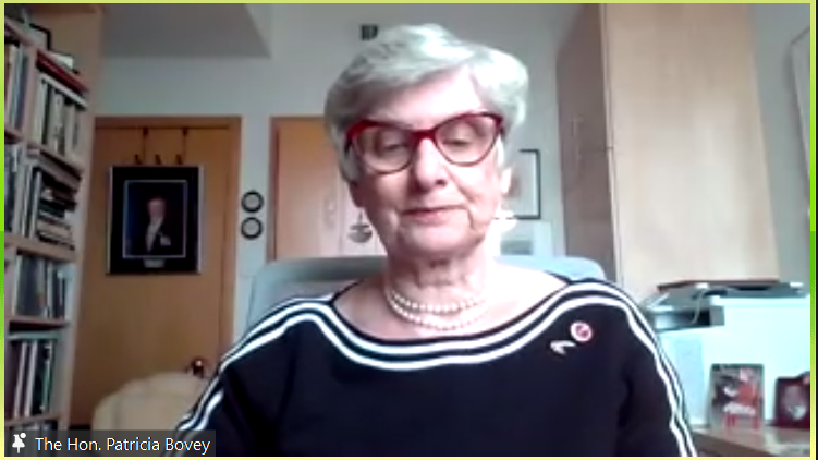 AgeKnowble's tweet photo. @ILCCanada #OEWG11 Side Event

The Hon. @SenPatBovey @Canada, is the first parliamentarian to support a UNConvention for the #OlderPeopleRights. She models the impact and importance of provincial support in a national movement for well-being of older persons! #AgeWithRights https://t.co/ss01gAjSGR