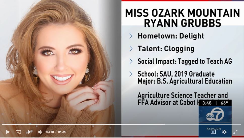cabotsd's tweet photo. Thanks to @CabotHigh Agri Teacher/FFA Advisor @ryannnnleeee for showcasing our students &amp; agriculture program on @KATVNews. Ms. Grubbs is competing in Miss Arkansas &amp; her goal is to educate &amp; bring awareness to the agriculture industry! @CHScareertech https://t.co/a9ZTmZQiCO https://t.co/YDGTRS6RWw