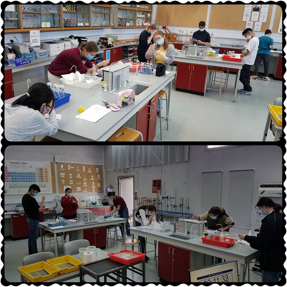 istchem's tweet photo. #istlive Mock Science practical exam for Grade 10 today before study leave approaches. You can do it!! https://t.co/fTPMooBGn0