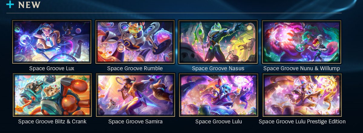 League of Legends Brasil on X: *.🪐* .☄️*. Novas Skins no PBE!.*🪐.*☄️.*  .*🎶.*Nunu, Nasus, Rumble, Lux, Samira, Blitzcrank e Lulu Embalos no  Espaço.*💫.*  / X