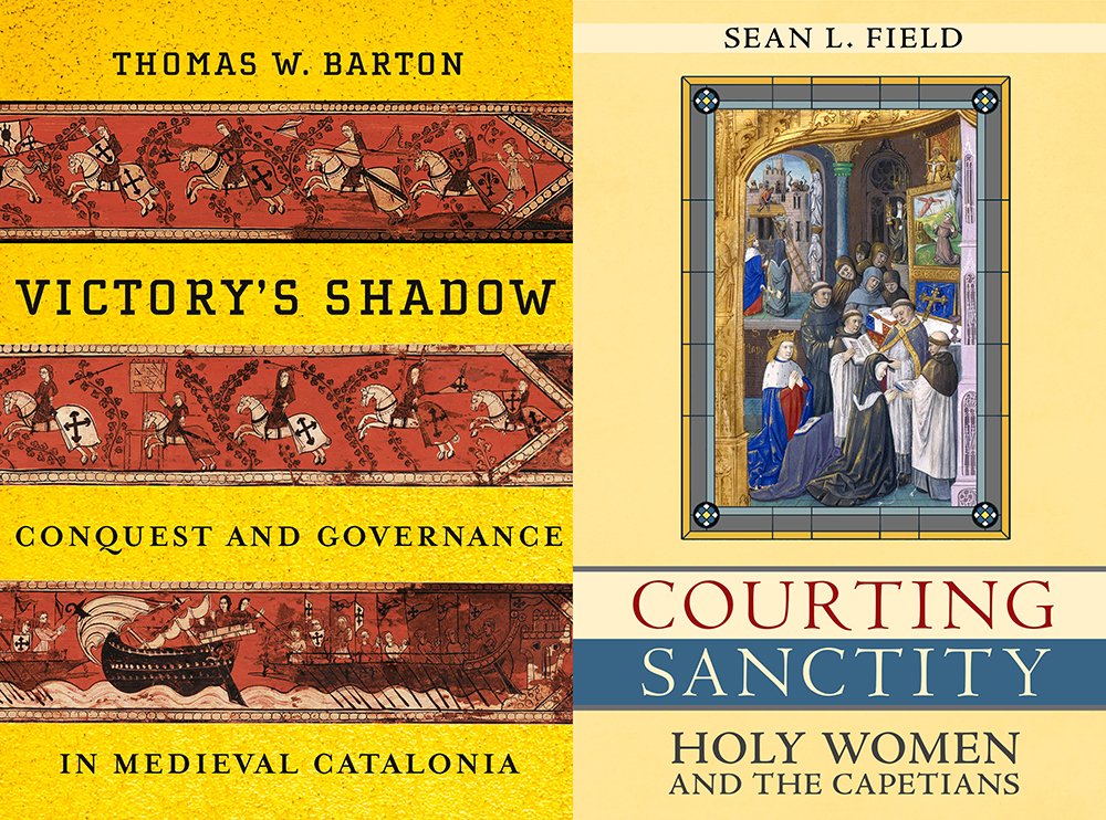 Pleased to see two @CornellPress #medieval books praised as “Highly Commended” works of scholarship by the 2020 @royalstjournal / University of Winchester Biennial Book Prize committee: Thomas Barton’s VICTORY’S SHADOW & Sean Field’s COURTING SANCTITY #medievaltwitter #bookprizes