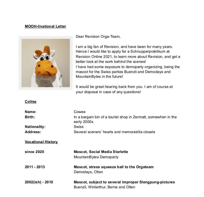 bergbeiz's tweet photo. So it appears our mascot #cowee landed a dream job during our off-season! Treat her well, @revision_party , and get her back to us in one piece.
We'll be excited to share her internship video report from behind the scenes next weekend with everyone! https://t.co/RAgVkSUrC5