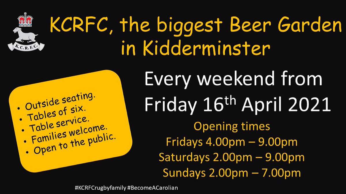 KCRFC1969's tweet photo. Kidderminster's biggest beer garden!
#kcrfc #becomeacarolian #kcrfcfamily https://t.co/yW8tJZ99CI