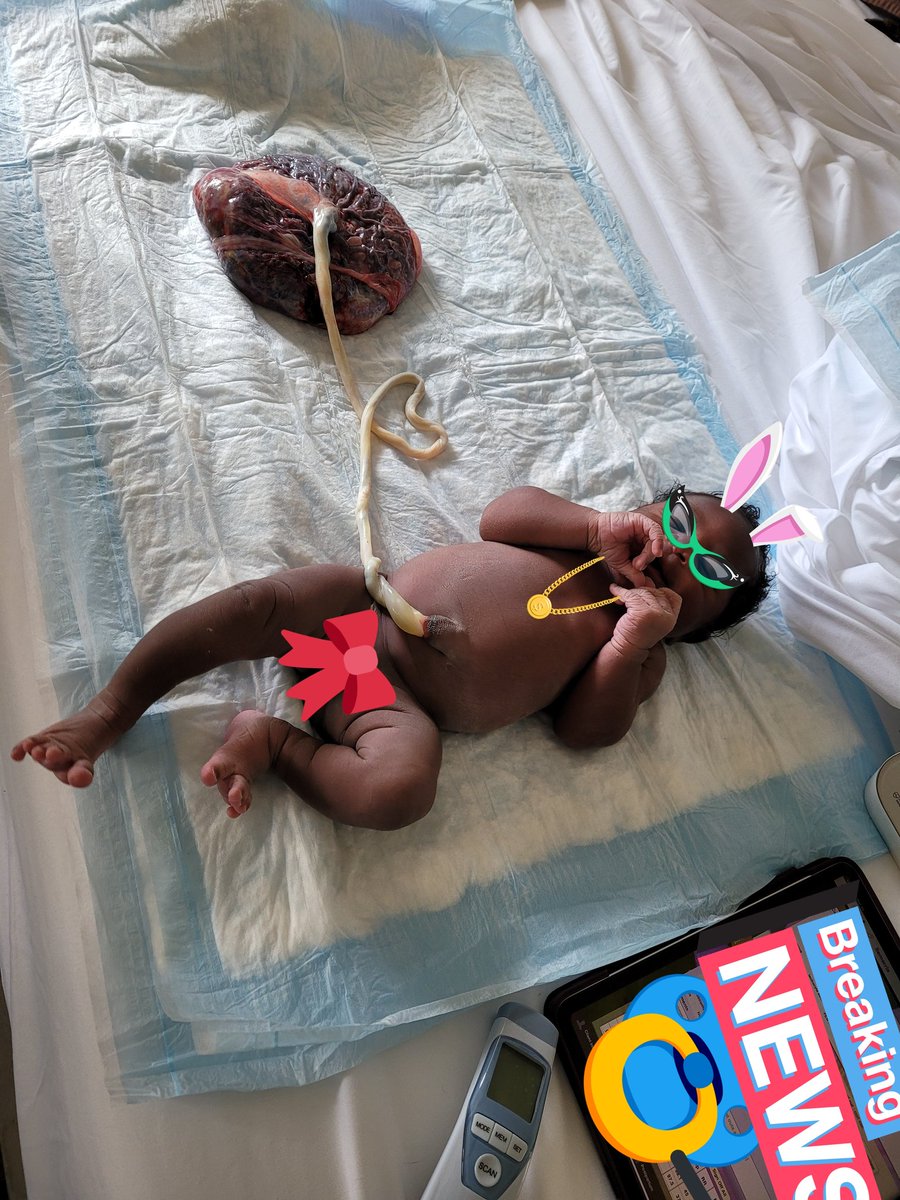 Full term Black 7 lb baby born in the tub pulled out by birthing person at a Black owned birth center