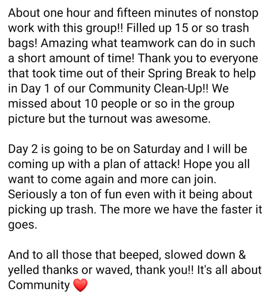 miranda_terry's tweet photo. What an awesome day to help show a little Community Love !! https://t.co/2EIbApr973
