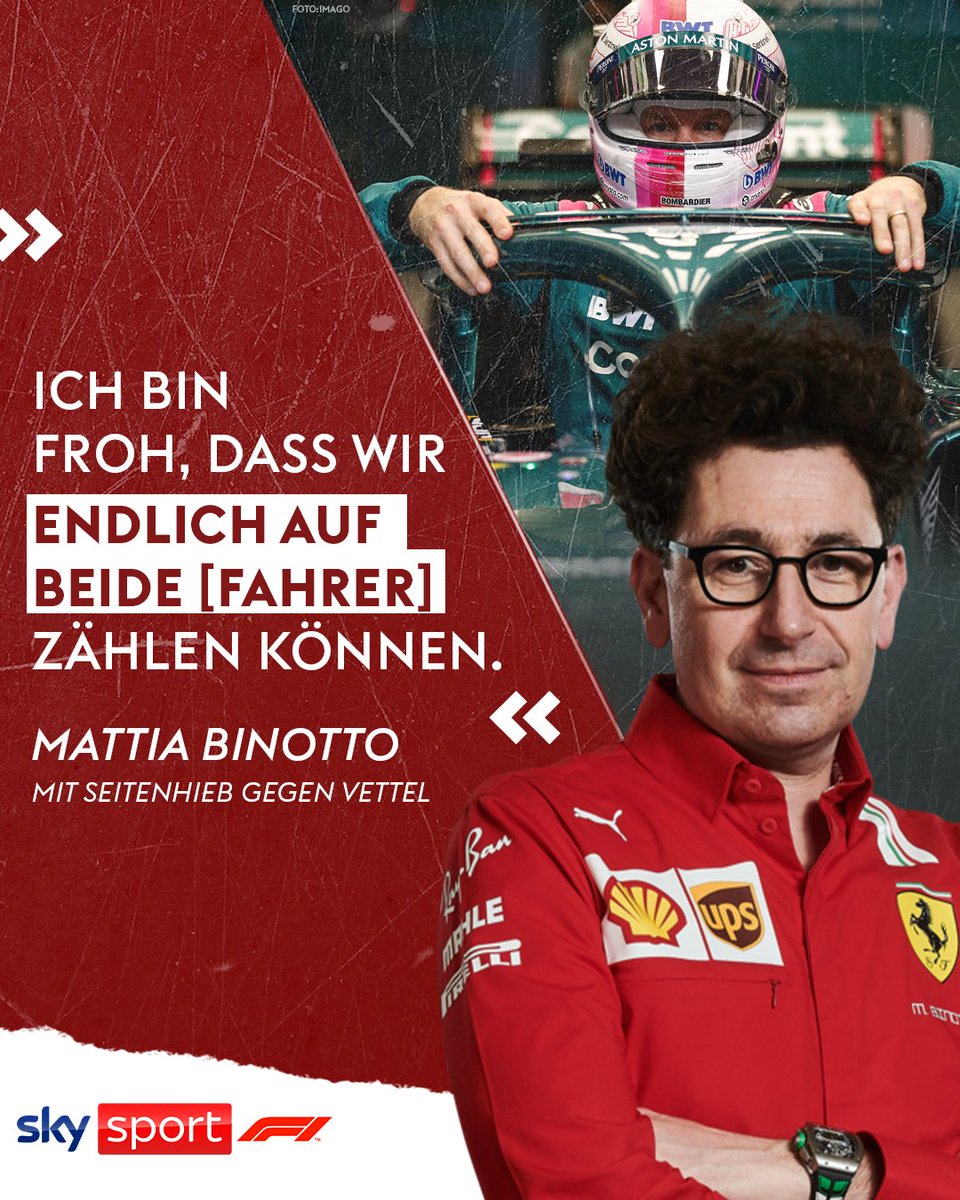 skysportformel1's tweet photo. Binotto teilt aus... ๐
#skyf1 #formel1 #ferrari #f1 #vettel #binotto https://t.co/9csT91HXcj