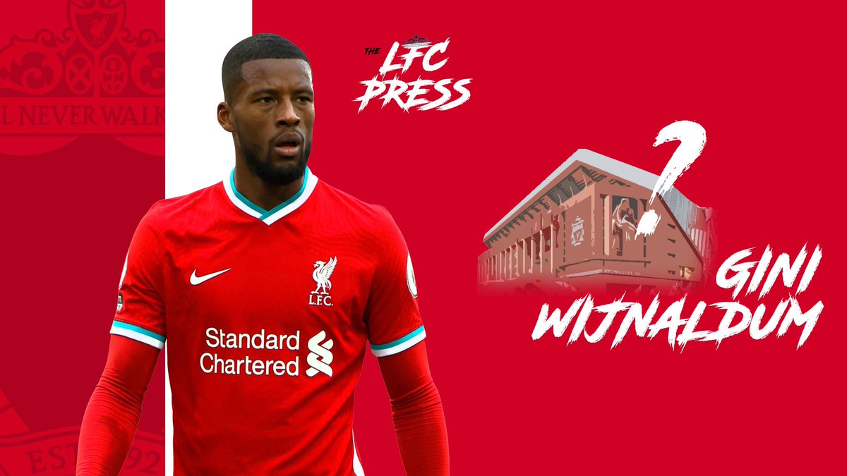 theLFCpress's tweet photo. Gini Wijnaldum: should he stay or should he go?

In our book, he’s an asset that #LFC must avoid losing.

He has mastered the ‘unseen’ work that Klopp’s system requires in midfield, has bags of stamina &amp; boasts a versatility which you’ll struggle to find at the highest level. https://t.co/G08kLIVr4b