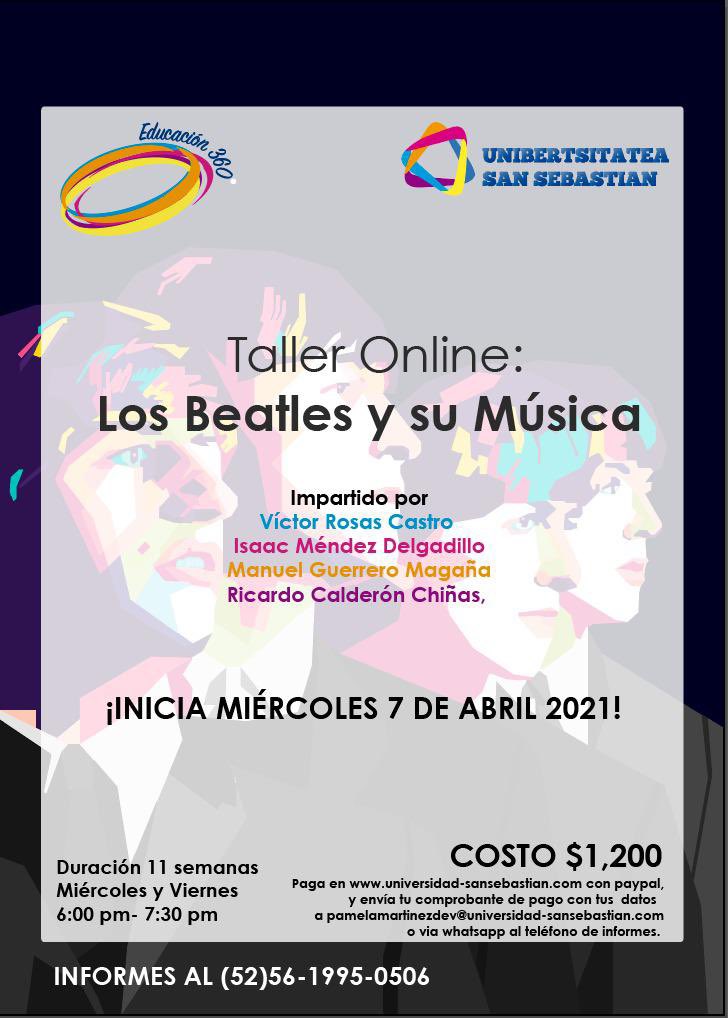 MorsaBeatles's tweet photo. Hola amigos les gustaría tomar un taller online con Víctor Rosas e Isack Aik de Morsa, Ricardo Calderón representante en México de The Cavern Club de Liverpool y Manuel Guerrero conductor de Universal Stereo.
Comenzamos este miércoles 07 de Abril 6 pm
Toda la información aquí ⤵️ https://t.co/7RhTKjHRKC