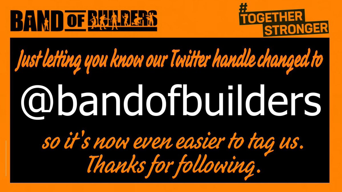 Band of Builders - Temp Profile (@bandofbuilders_) on Twitter photo 