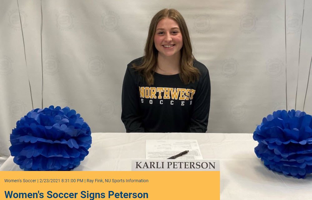 mrfcsoccer's tweet photo. Congrats to Karli Peterson as she has signed to play with @NUEagles!! Congrats!
#mrfcstrong #collegebound
Check the link for more info ๐
https://t.co/eBmfQLS3Q5 https://t.co/eJTB7mUx45
