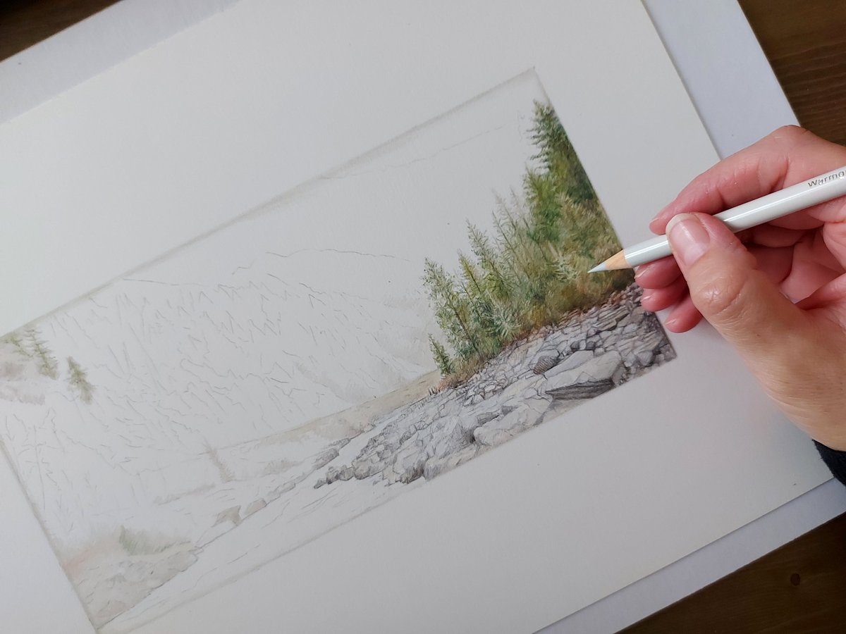 srh_sue's tweet photo. Busy with secret commissions over the next few weeks so not much to share at the moment. I did start this little portrait a couple of weeks ago which might be worth a revisit when I get the chance. 

#workinprogress #landscape #pencilart #artist https://t.co/14RMCY2B38