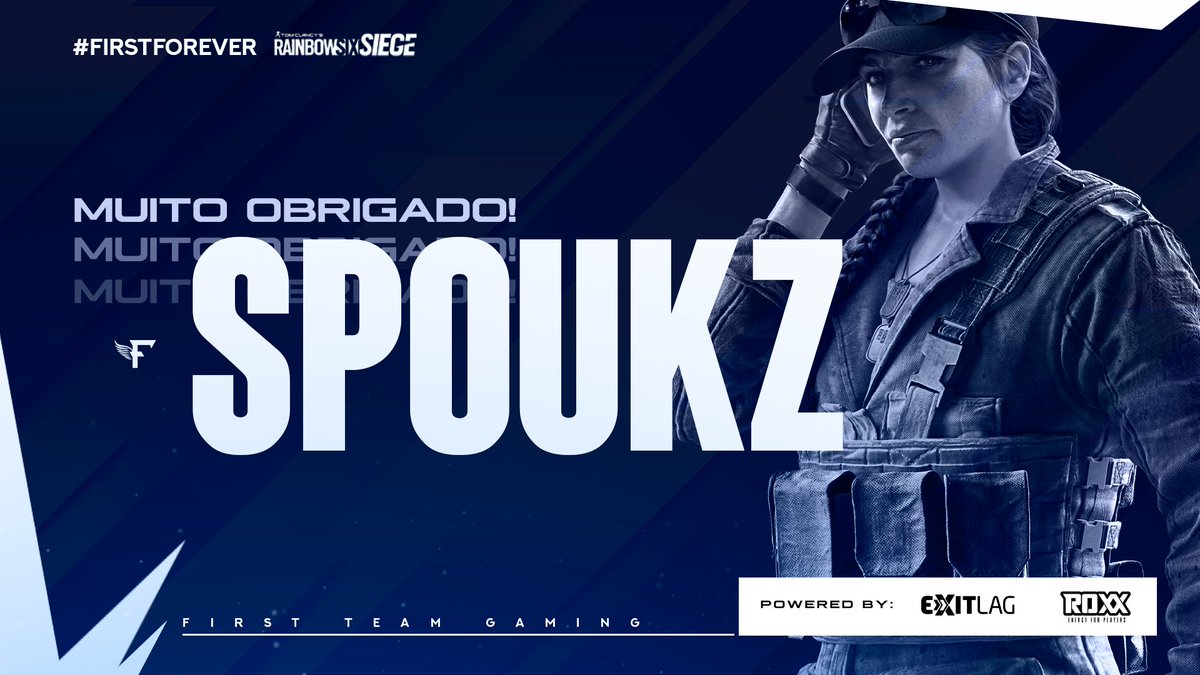 firstteamgg's tweet photo. [R6] Gostaríamos de anunciar mudanças em nossa line de Rainbow Six Siege.

Obrigado Spoukz por estar sempre presente quando nós precisamos e pelo  aprendizado que nos proporcionou. Que possamos nos encontrar novamente pelo caminho no futuro. Você sempre será #FirstForever 💙 https://t.co/PbQftIh9FK