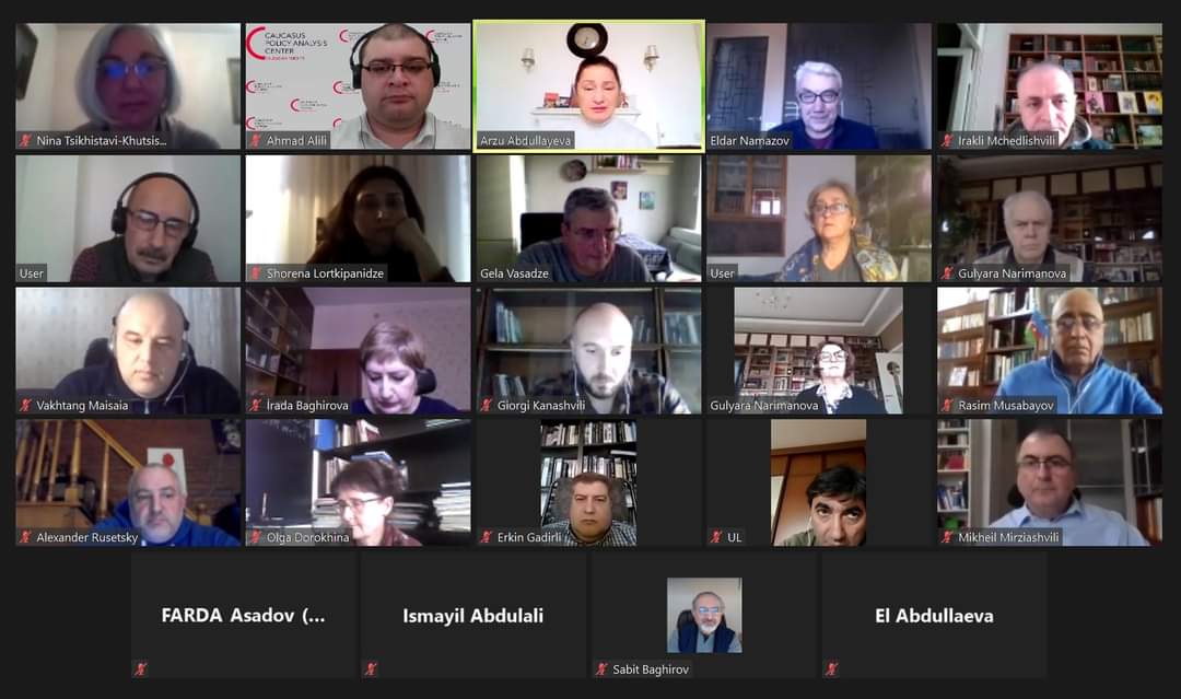 IsmailAbdulayev's tweet photo. 🇦🇿-🇬🇪 e-Forum 
(1st time after the COVID19)
 Agenda:
- The 2nd NK war, its results:views frm 🇬🇪
- The recent dvlpmnts in 🇬🇪. Vision of the pol elite of 🇬🇪. abt the 2nd NK War
- Prosp-ts for opening commu-ons &amp; advancing  peace proc. Future coop. persp btw the civil soc pf 🇬🇪 &amp; 🇦🇿 https://t.co/YTRo0VNyXR