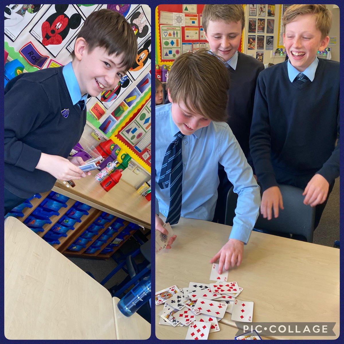 St_Thomas_ERC's tweet photo. Primary 7 have loved learning how to play ‘Switch’ strategically as part of their problem solving learning! #problemsolving #strategy #brainbreaks #happy #pickup10😂 ♣️♥️♦️♠️🧠 https://t.co/izRwer82St