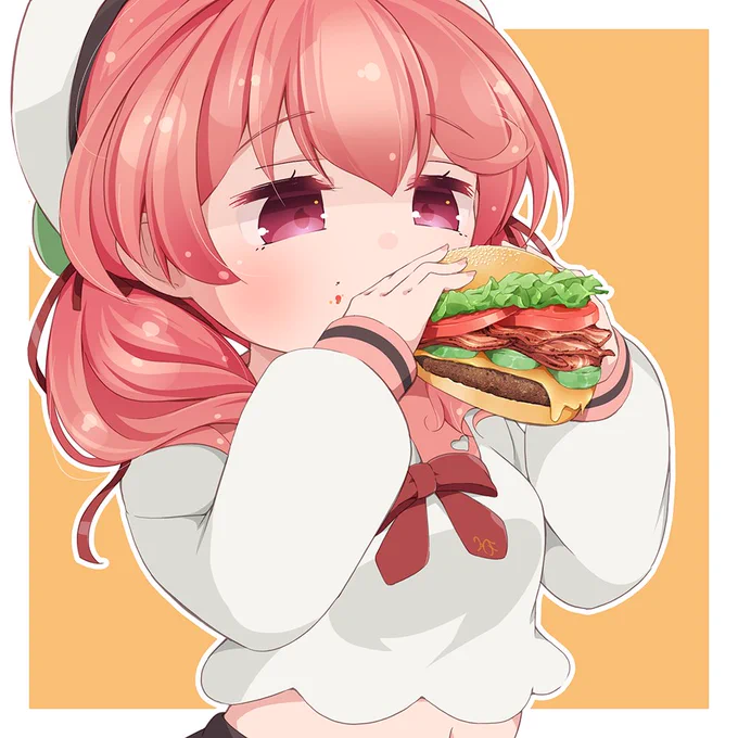 Hamburger #ふたばあーと 