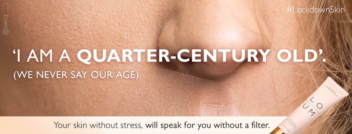 _packz___'s tweet photo. @OneMinuteBriefs of the day: Create beauty ads posters to show the power of removing the effects of stress on skin with @loumbeauty #LockdownSkin https://t.co/4LUua4ctpe