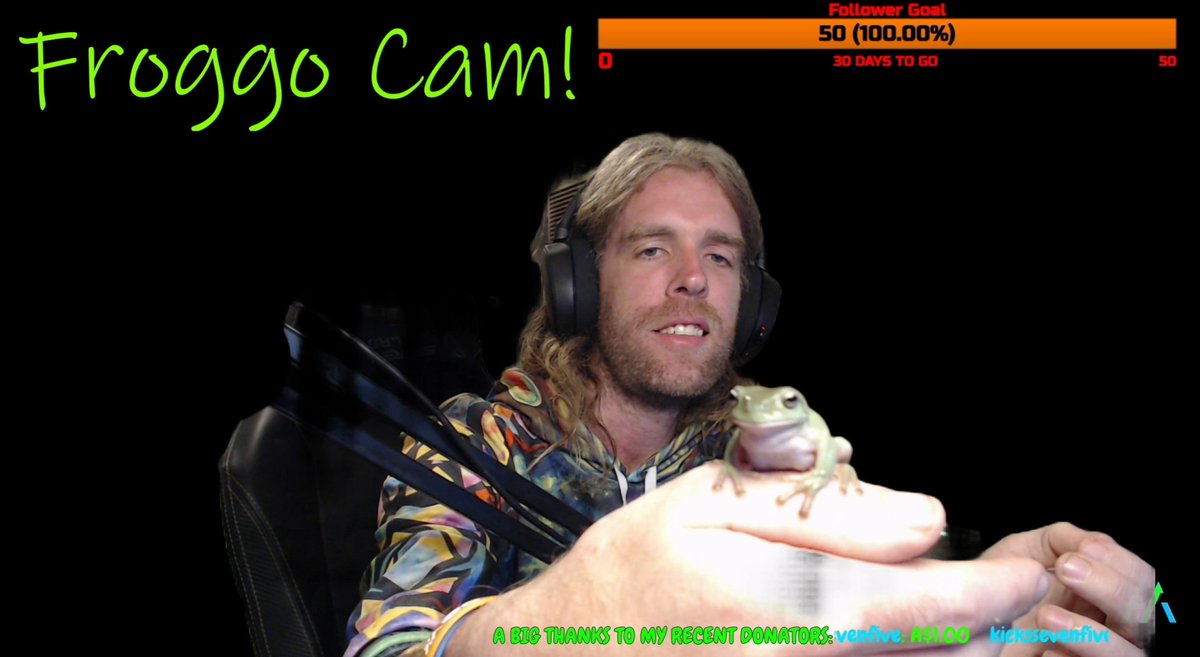 HashmashRulz's tweet photo. As promised I got the Froggo's out on #stream last night when I hit 50 followers! See the clip here on #Twitch!
https://t.co/Ql4tleqmH1 https://t.co/uG1OpJ1eBJ
