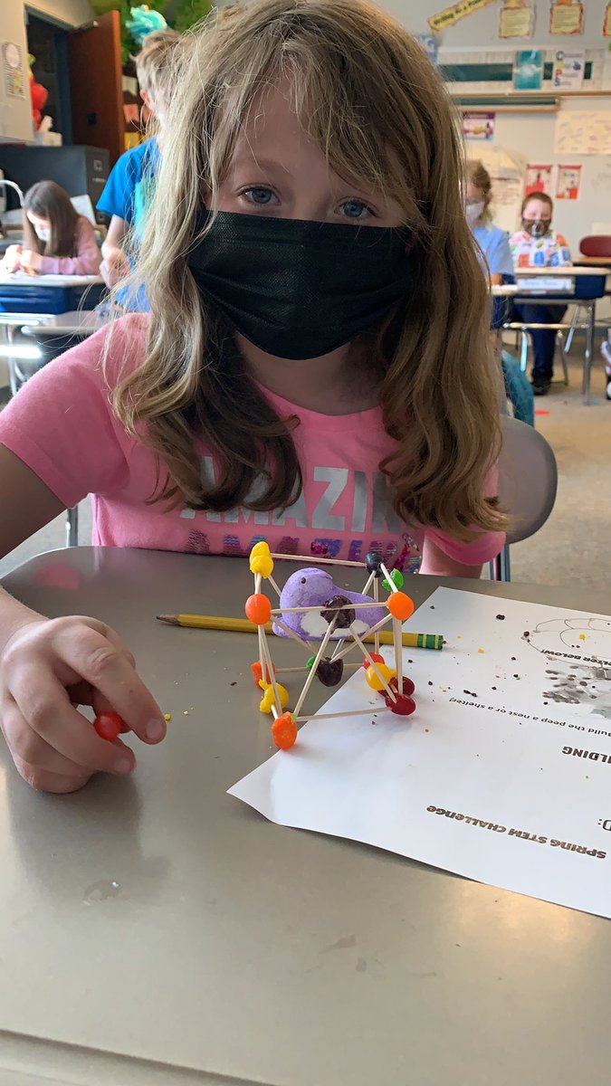 Spring STEM challenge. Create a home for a peep!