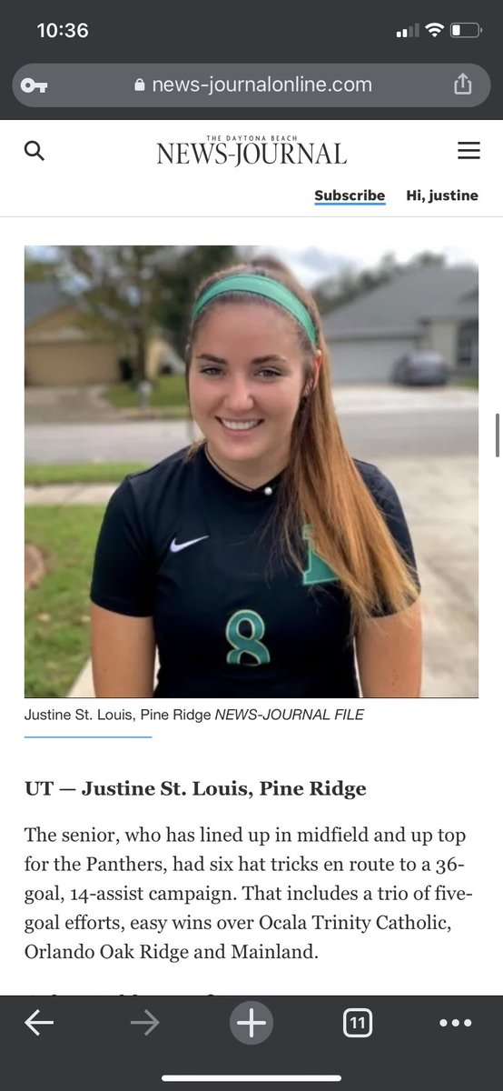 JustineStLouis3's tweet photo. Made all area 1st team and honoree for Volusia/ Flagler county https://t.co/POiO1NjW2h