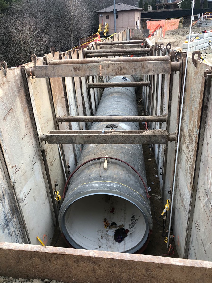 Clearway1973's tweet photo. Ever wonder what a 2.4m diameter lined sewer looks like? #construction #sewerandwatermain #GreatToBePartOfATeam https://t.co/BiGpzcowLm