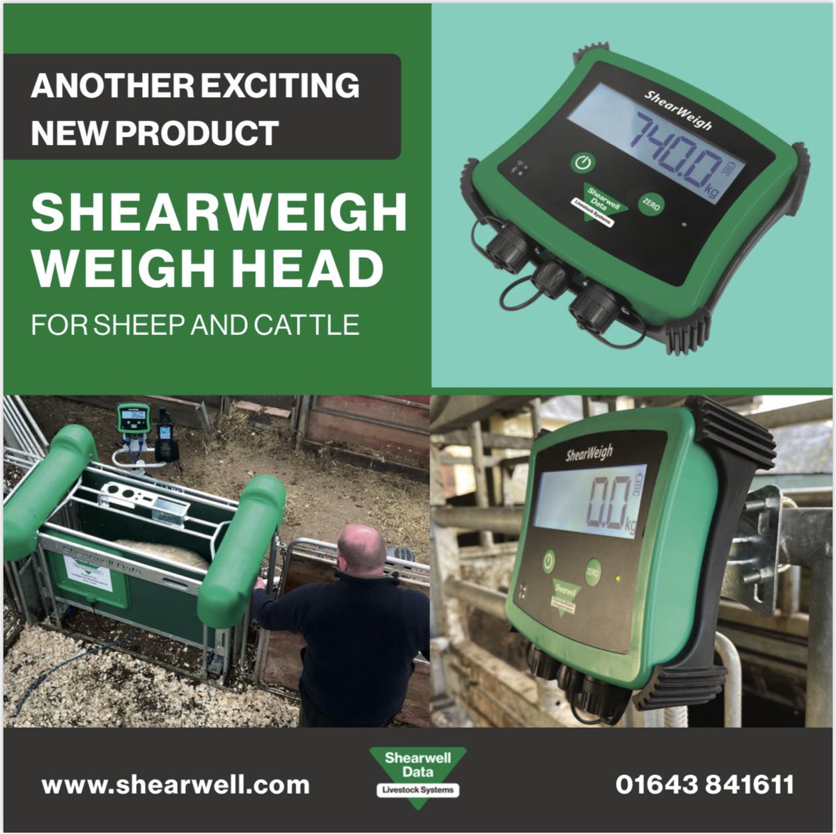 📣NEW PRODUCT📣
The new ShearWeigh Weigh Head for Sheep &amp; Cattle 🐑 🐄 More information here shearwell.co.uk/new-products #NewProduct #Shearwell #ShearWeigh 🤩
