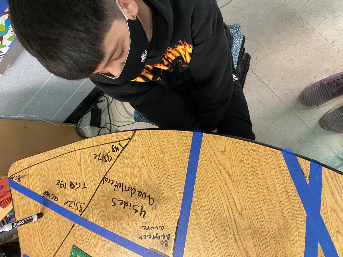 5th grade had a blast exploring angles and polygons hands on!! #acute #obtuse #quarilaterals <a href="/MimosaManatee/">Mimosa Elementary</a>