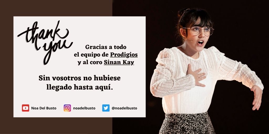 NoaDelBusto's tweet photo. Mil gracias de todo corazón. Nunca olvidaré los maravillosos consejos de @zapatatenor y de Nancy Fabiola Herrero. También mi agradecimiento a @laradiloy y a Raquel Beas. #prodigios3 🙏🏻🙏🏻🙏🏻😍😍😍 https://t.co/oFbWkZtc7a