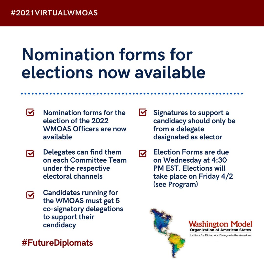 iddawmoas's tweet photo. Important information for the elections of the 2022 WMOAS Officers https://t.co/442kL8ajjV