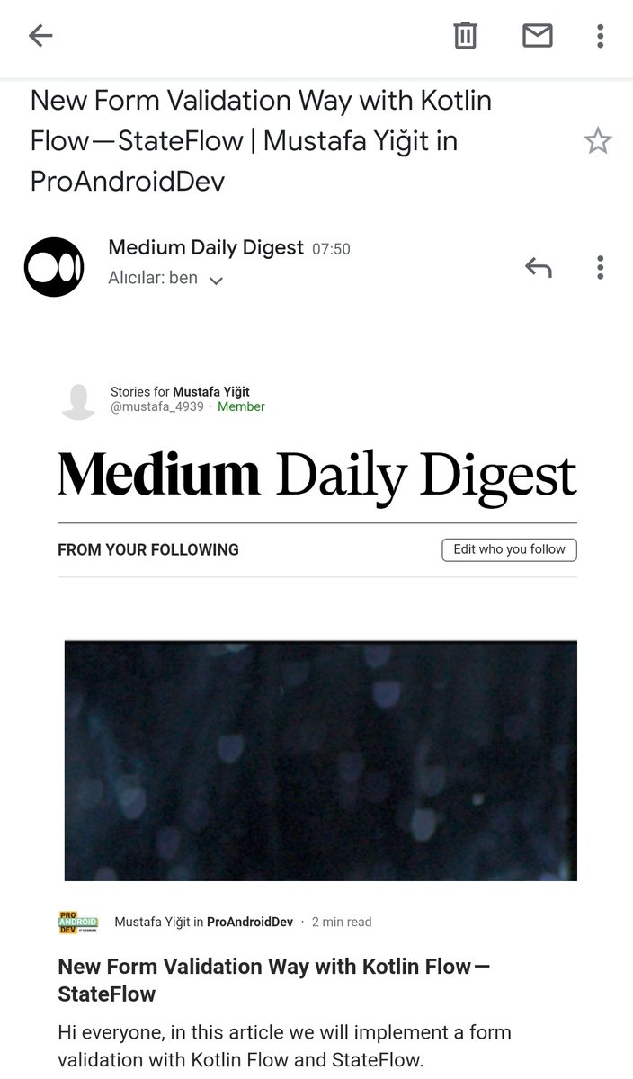 mustafayigitt_'s tweet image. What a nice surprise.
 link.medium.com/ZAOYlwa50eb
#Android #StateFlow #AndroidDev #Kotlin
