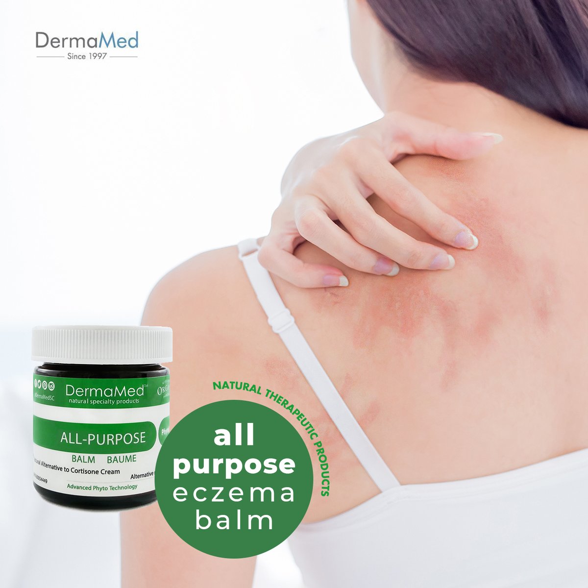 DermaMedSC's tweet photo. Our All-purpose balm contains a unique formula that is a natural alternative to synthetic cortisone 😮 which temporarily protects and helps relieve the skin. 🙋‍ Stop the itch and get the healthy skin that you deserve. 🌿 Visit https://t.co/9PtwthVn5x to know more about this. https://t.co/TmFnu6xlfd
