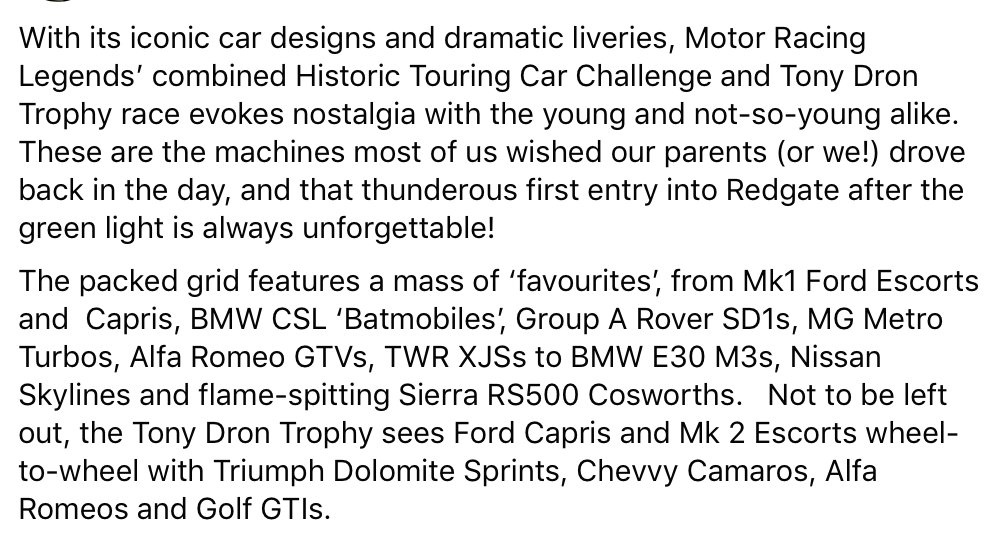 GRID IN THE SPOTLIGHT: HISTORIC TOURING CAR CHALLENGE AND TONY DRON TROPHY

doningtonhistoric.com/news/grid-in-t…

<a href="/DoningtonParkUK/">Donington Park</a> <a href="/mracinglegends/">Motor Racing Legends</a> Pics <a href="/JakobEbrey/">JEP</a>