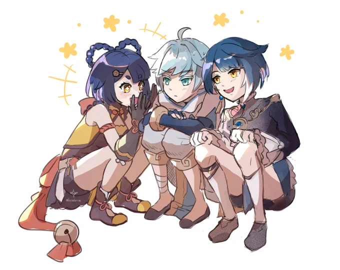 Loving this three best friends~

#原神 #GenshinImpact 