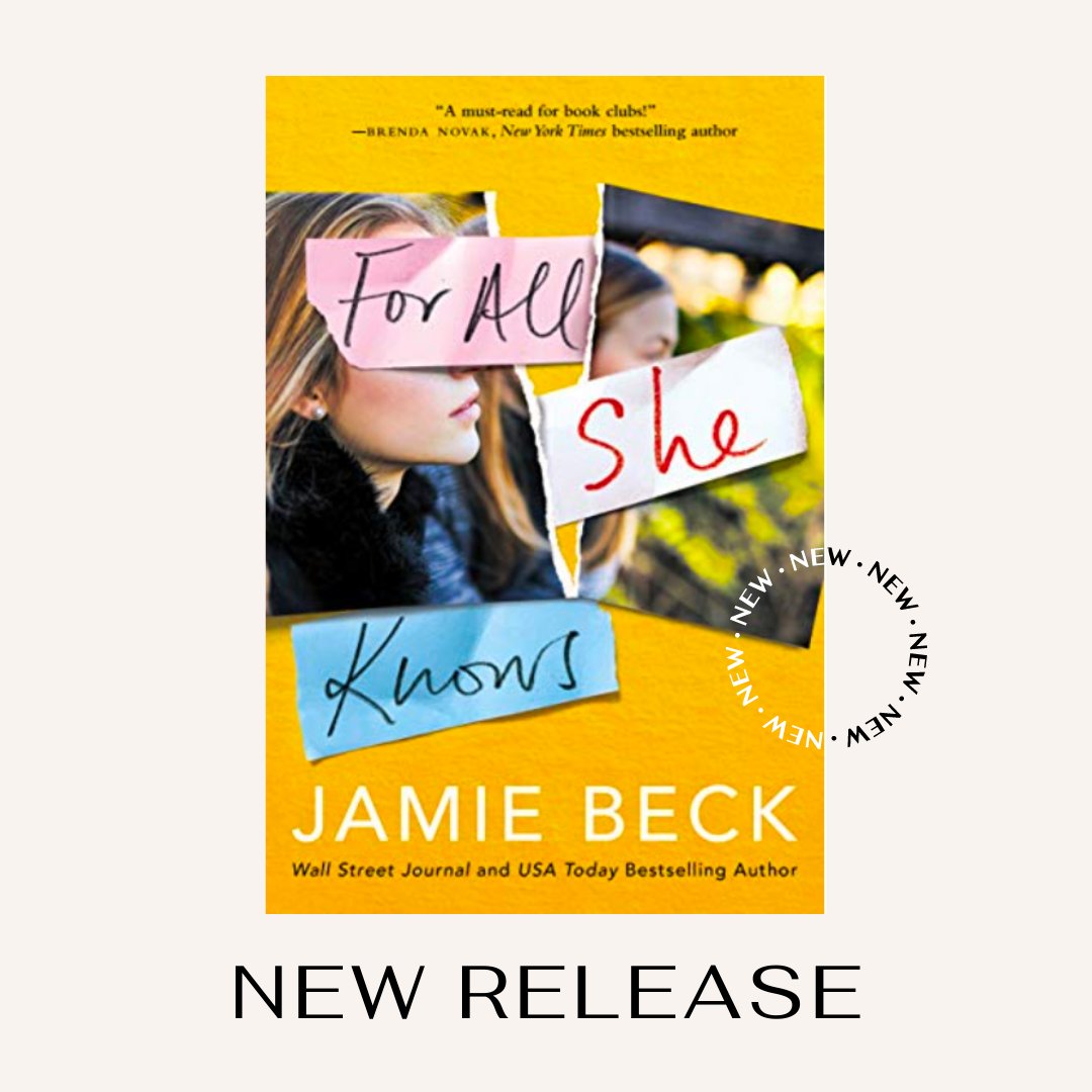 CTRWA's tweet photo. Jamie Beck is super excited to announce the release of her third women’s fiction novel, FOR ALL SHE KNOWS, which NYT bestselling author Brenda Novak calls “A must-read for book clubs.” Congratulations Jamie!  #NewRelease #readromance #2021romances #ctauthor https://t.co/8iCBfHjnzb