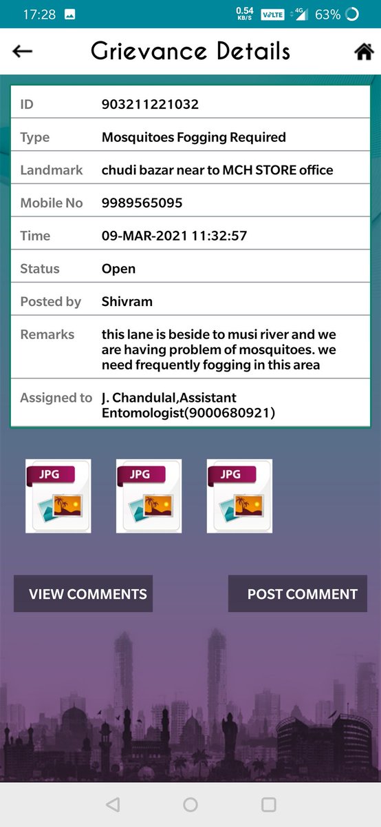 shivram7's tweet image. @GHMCOnline @CommissionrGHMC 
Dear Officials, I have a raised grievance on 9th of March, it's been 21 days there is no action, I request any of the higher official come to lane I mentioned and stand for 5 minutes then you may understand the pain we facingby mosquitoes.#CleanMusi