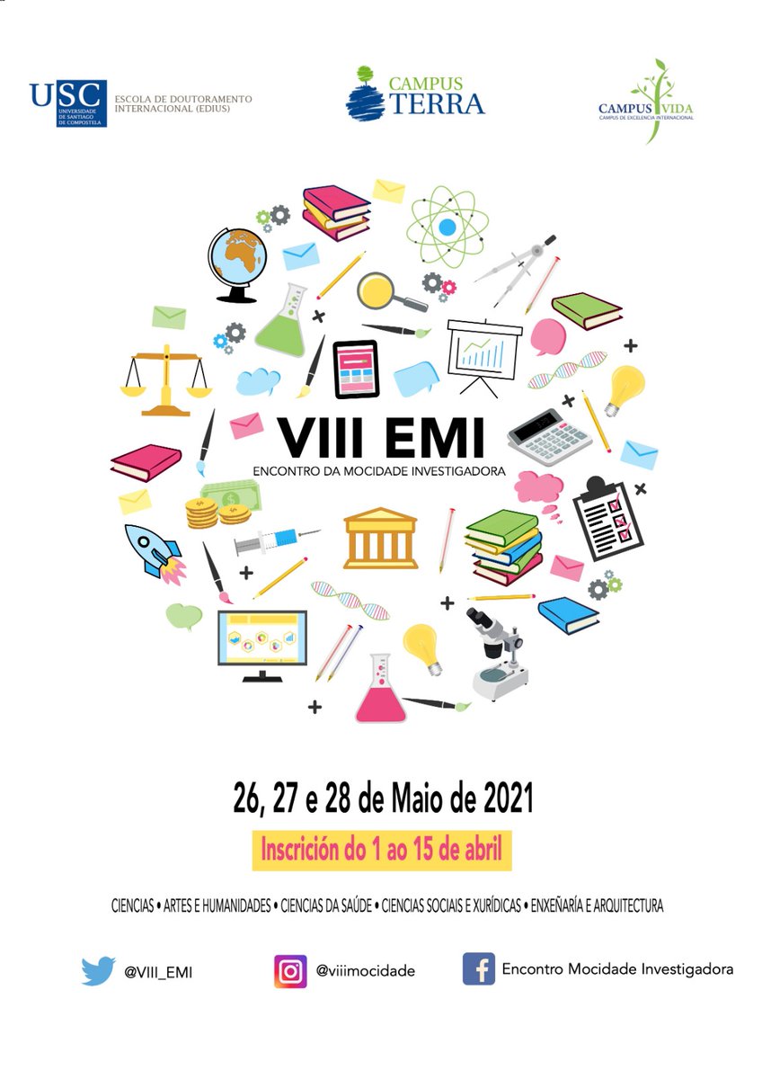 Proximamente, aterra en Galicia unha nova edición do Encontro da Mocidade Investigadora (#viiiEMI). Valo perder? Abrimos fío!