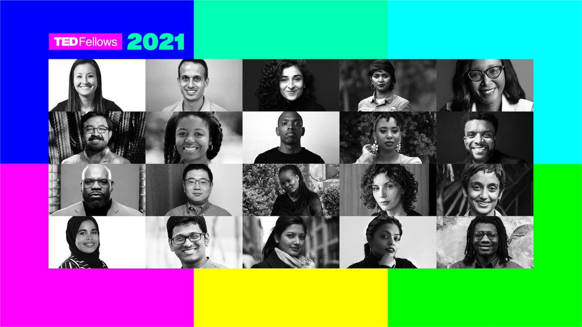 Meet the 2021 class of TED Fellows! Learn more about these remarkable individuals, whose work spans 5 continents and represents 14 countries: t.ted.com/YATpt4i (@TEDFellow)