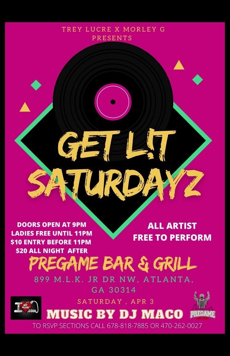 DjMaco478's tweet photo. Pregame  bar &amp; grill this Saturday  Sounds By Me #TellEmWhatsHannin #ILuvMyPlug🔌 https://t.co/KsepQ5amfA