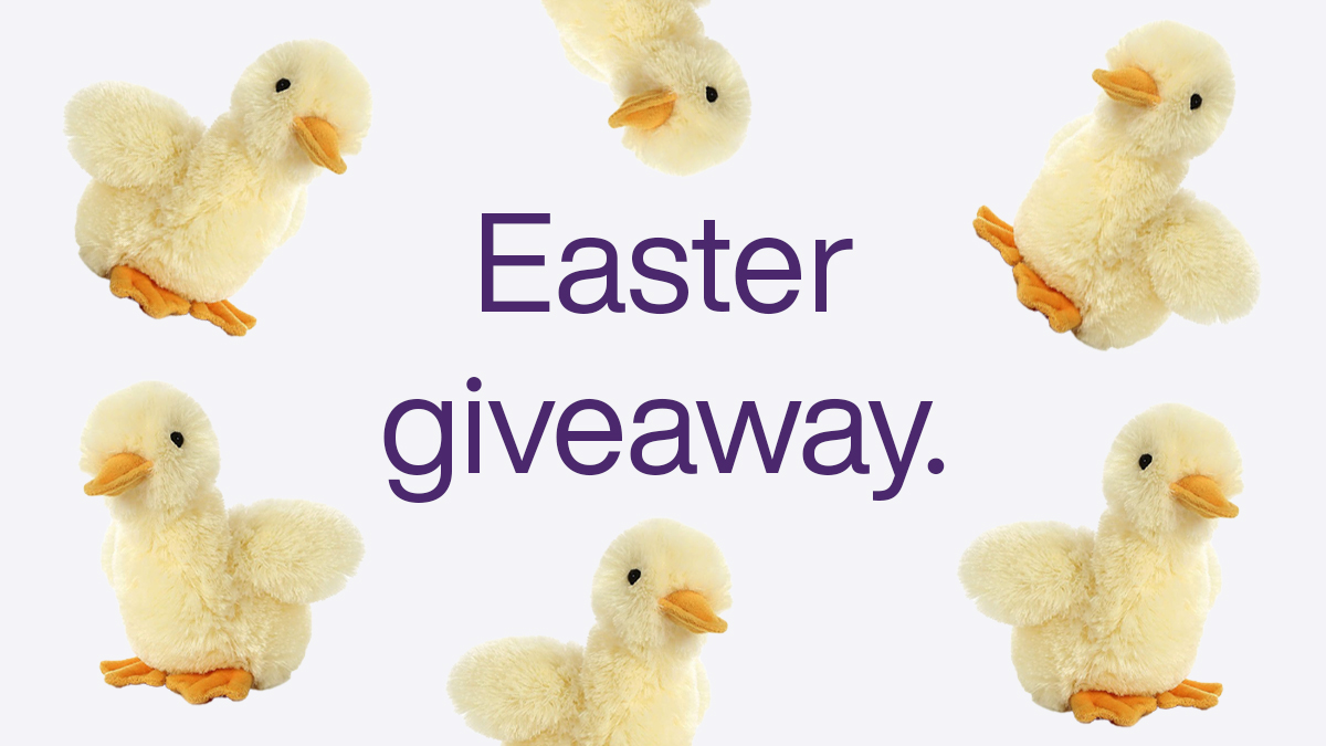 TELUS's tweet photo. Peep peep! 🐣 We’ve got a giveaway for Easter Sunday. Enter for your chance to win one of 10 duck stuffies by:

🐤 Following @TELUS
🐤 Liking this post
🐤 Tagging a friend in the comments / replies

Get BONUS entries for each extra comment or reply https://t.co/XZJzGRFaug