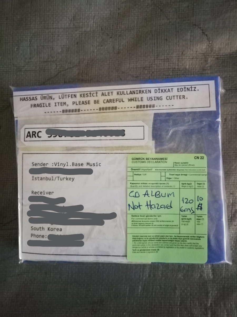 VDiscogs's tweet image. We can ship to South Korea :) We wish excelent moments to receiver of this rare piece :)