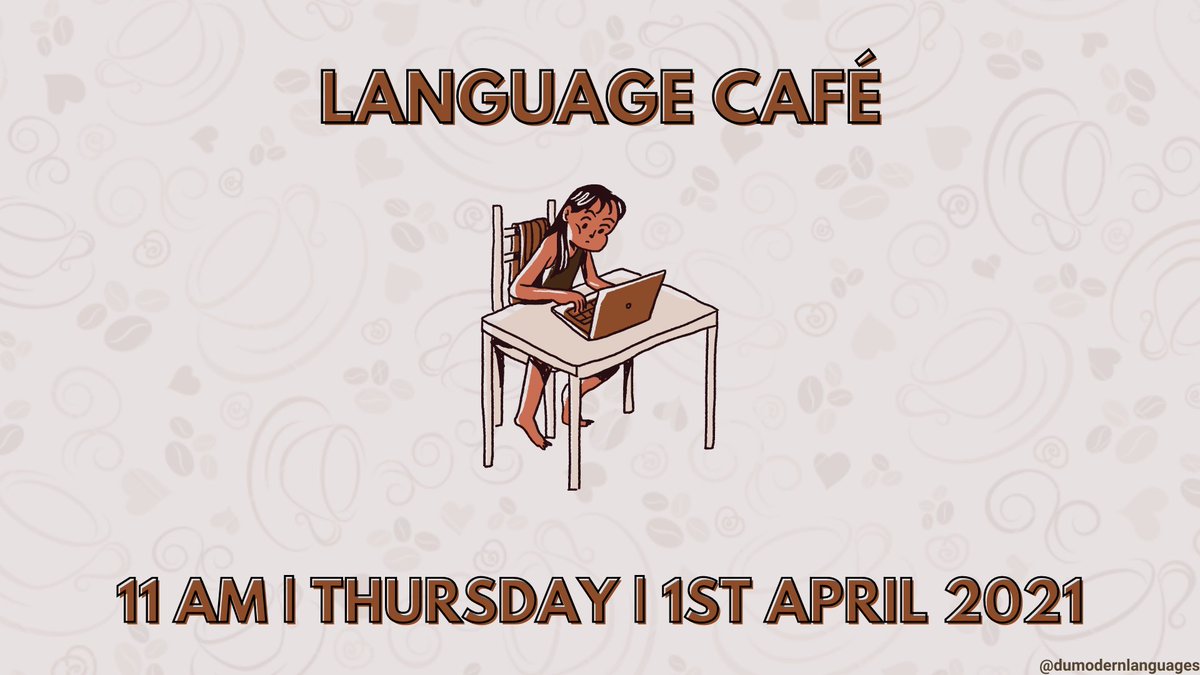 tcdmodlang's tweet photo. One of the last language cafés coming up to the busy exam and end-of-year period! Come along and get some practice in - Thursday, 11 AM on the 1st of April! https://t.co/rumJ1fCxxJ