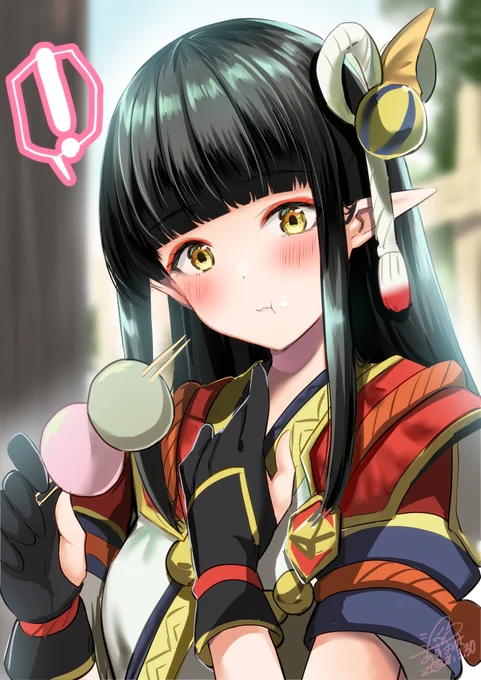 うさ団子は至福の味わ…はっ!

#モンハンライズ 