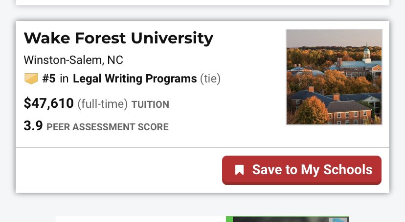 LauraPGraham's tweet photo. Some happy news on a random Tuesday in March: @usnews ranks @WFULawSchool’s Legal Analysis, Writing, &amp; Research program #5 in the nation! I’m so fortunate to work with the most dedicated, brilliant, creative colleagues and the most wonderful students. Go Deacs! https://t.co/aFfkiWu10l