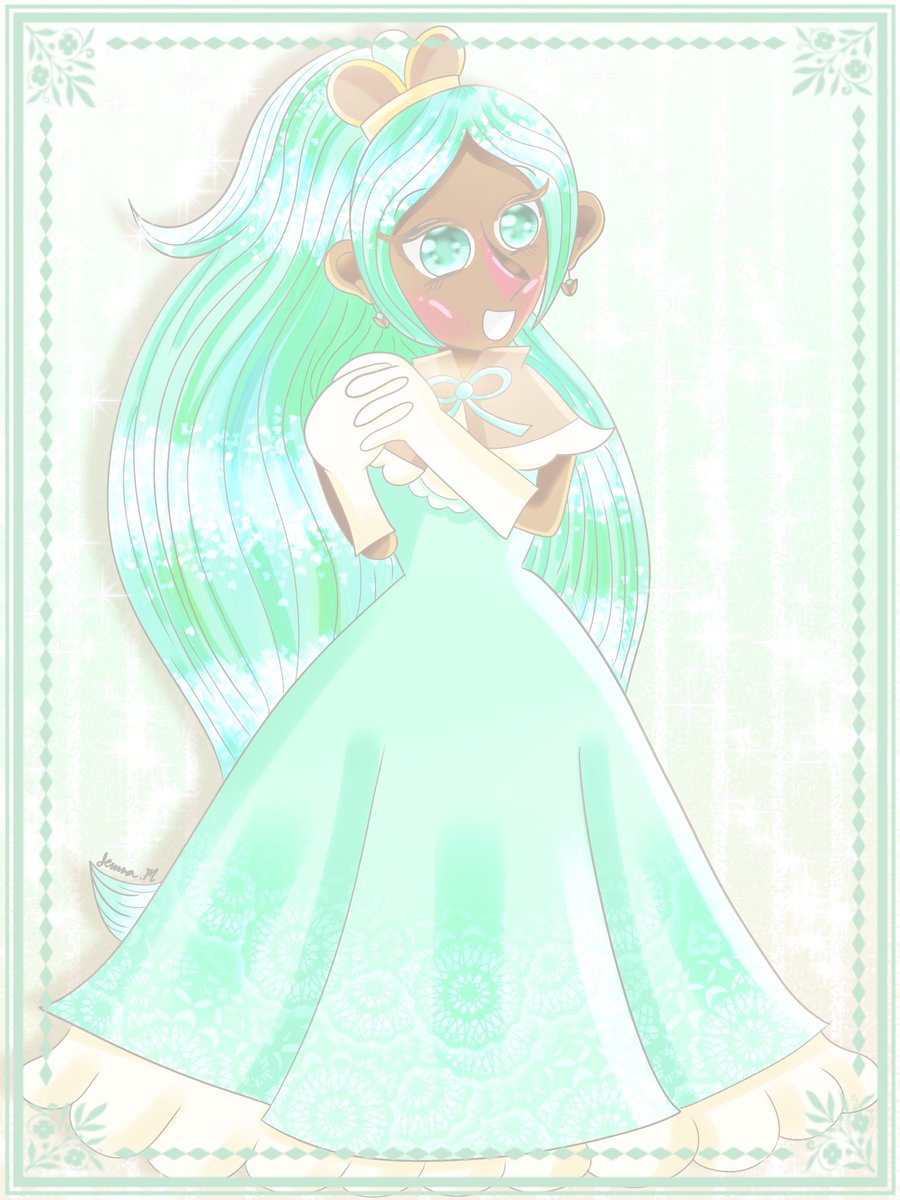 art_by_jemibuni's tweet photo. With how regal Pistachio Cookie is, one might compare her to a queen! So, I thought I’d draw her for #CookieADay with a crown 👑 and some royal attire because she is a queen in my book 🤩
#CookieRun #쿠키런 #クッキーラン #跑跑薑餅人 #คุกกี้รัน https://t.co/glpcTAGZfY