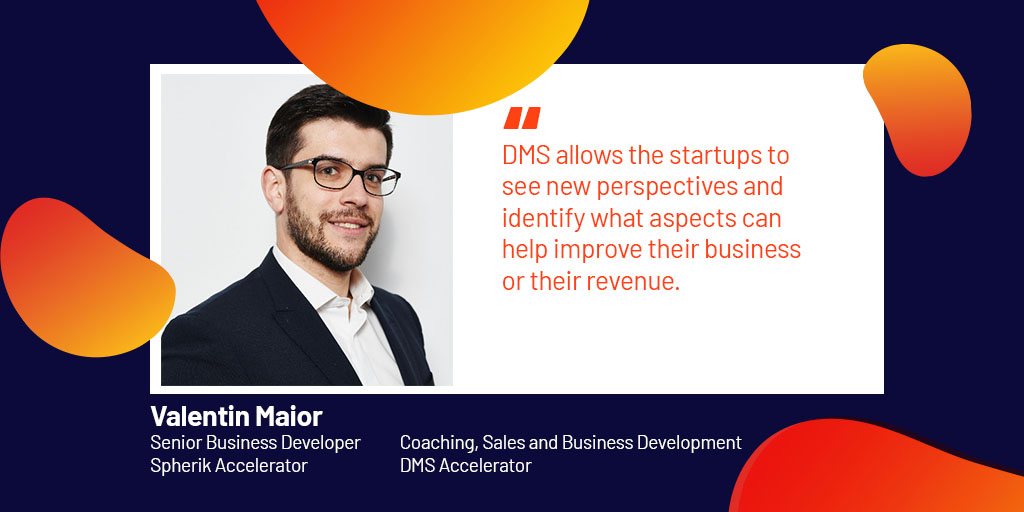 dmsaccelerator's tweet photo. Valentin Maior, Senior Business Developer at @SPKAccelerator talks about how DMS can help your startup look for new perspectives and improvements. Do you want to have the same opportunity? Join the #OPENCALL2021 👉 https://t.co/eGUqhnFAQj https://t.co/cYf6O6XKI7
