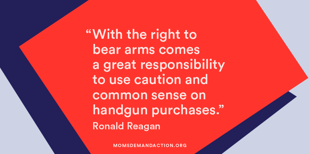 MomsDemand's tweet image. On this day in 1981, President Ronald Reagan was nearly killed by a man with a gun.

Even one of the most prominent conservative leaders of our time agreed that gun safety laws are common sense.