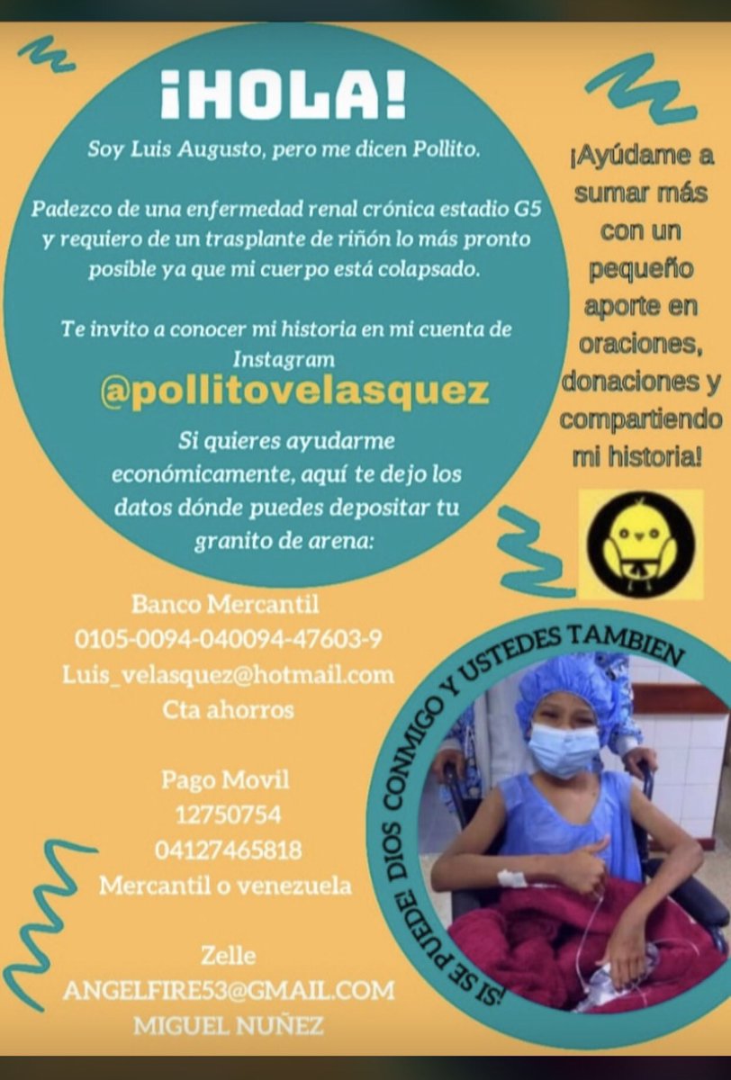 ipmaroa's tweet photo. 🚨#URGENTE🚨#Marzo30
🆘 Para subirle la hemoglobina a 🐥 necesita hacerse una transfusión sanguínea. Es vital hacerle el transplante.
🙏 Toda ayuda es valiosa para salvarle la vida a Pollito. 
#SalvemosAPollito🐥
#ServicioPúblico 
@DSDSocial @AndyBryanLewis @DelgadoAndreaC https://t.co/7gpVTg2ZEH